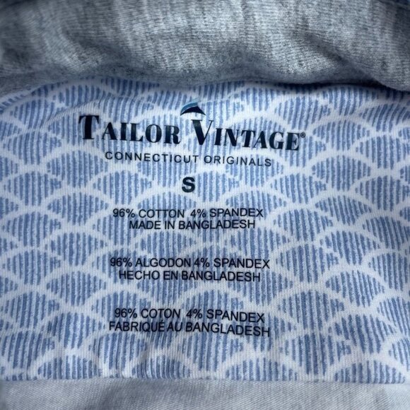 Tailor Vintage Blue Pattern Button-Down Shirt Short Sleeve Size S 1093 - Picture 2 of 7